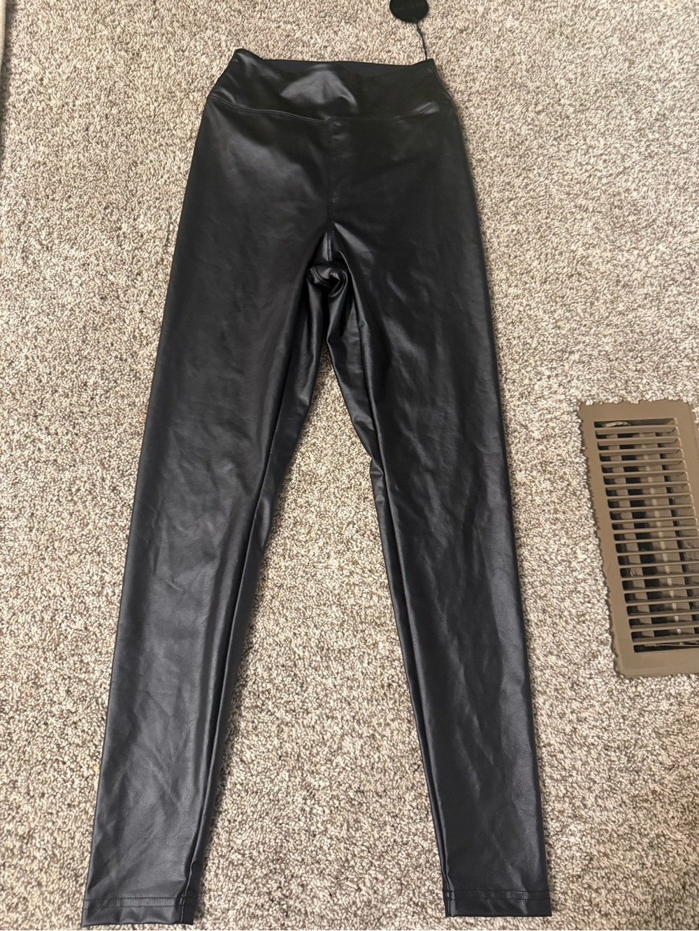 Aerie Faux Leather High-Waist Leggings - Black